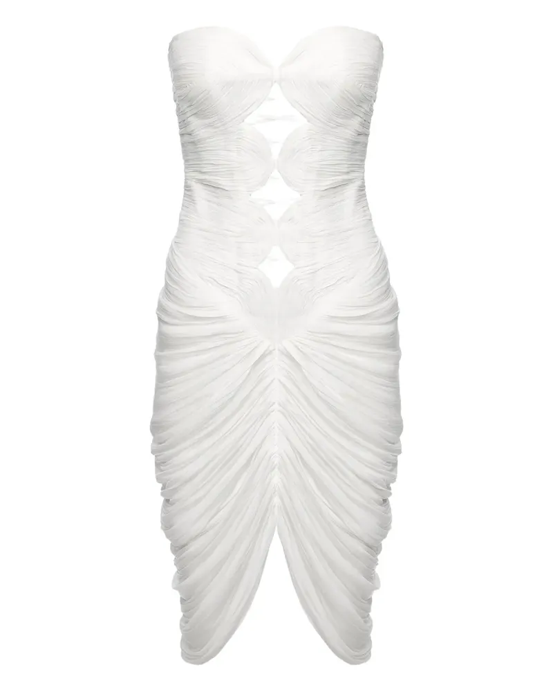 Ana Radu Drapiertes Kleid - Weiß Weiß