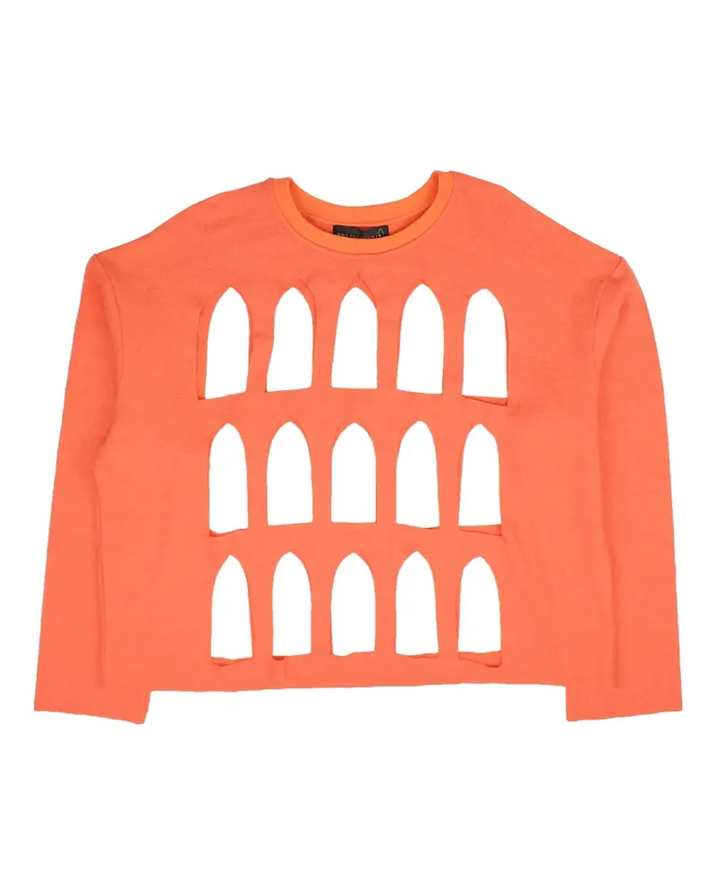 WHO DECIDES WAR Colloseum Pullover - Orange Orange