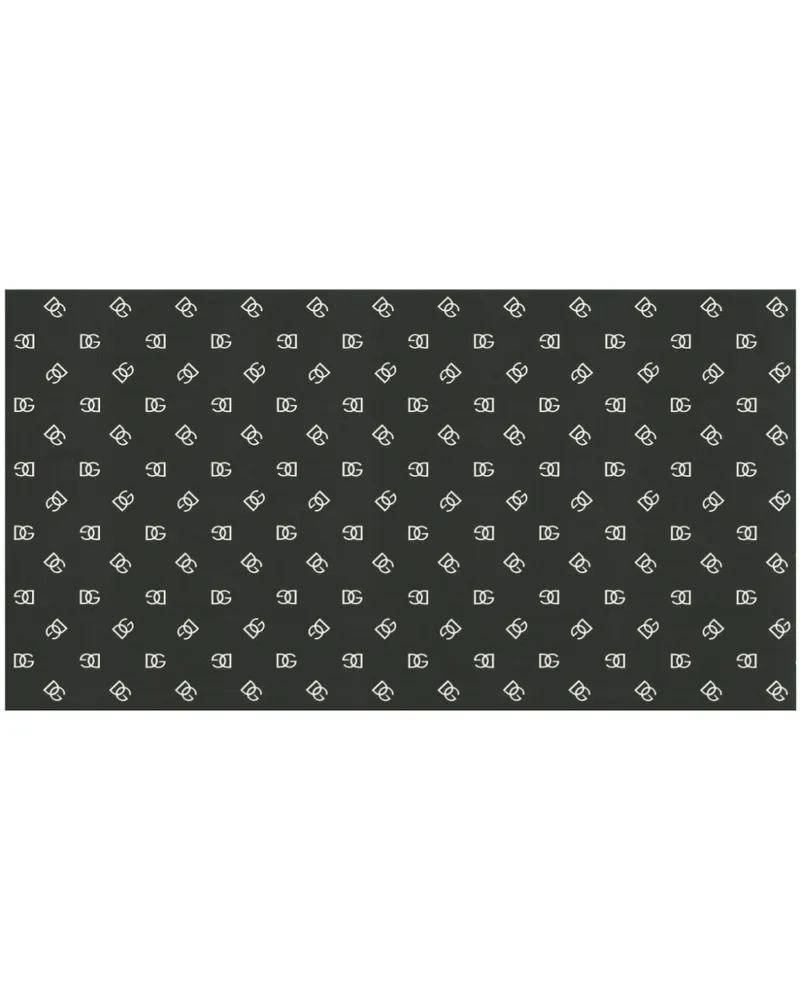 Dolce & Gabbana Tapete mit Monogramm - Schwarz Schwarz