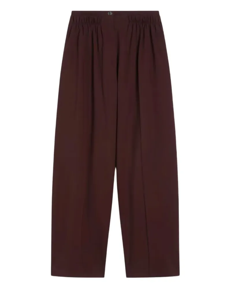 SPORTMAX double-belt wide-leg trousers - Rot Rot