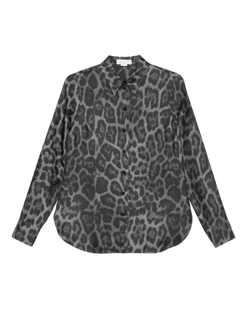 Stella McCartney Hemd mit Animal-Print - Schwarz Schwarz