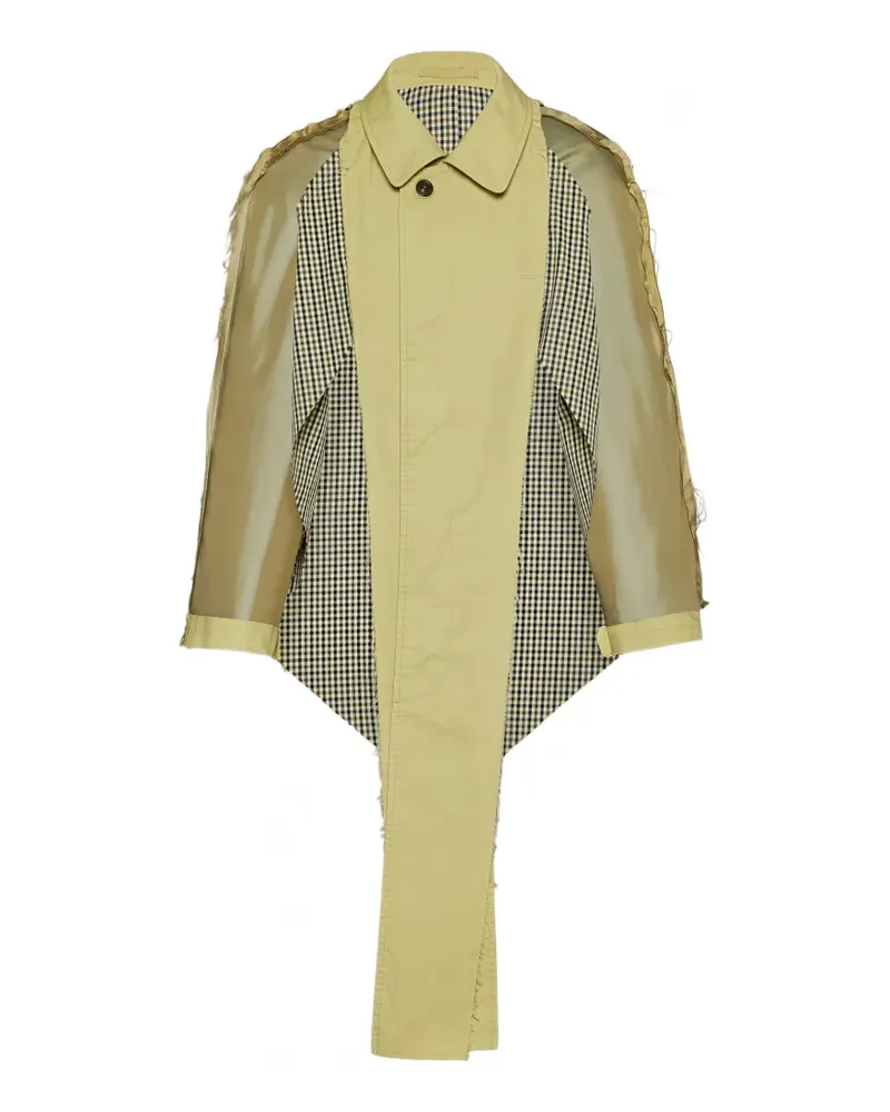 Maison Margiela Décortiqué Trench Schal aus Baumwolle - Grün Grün