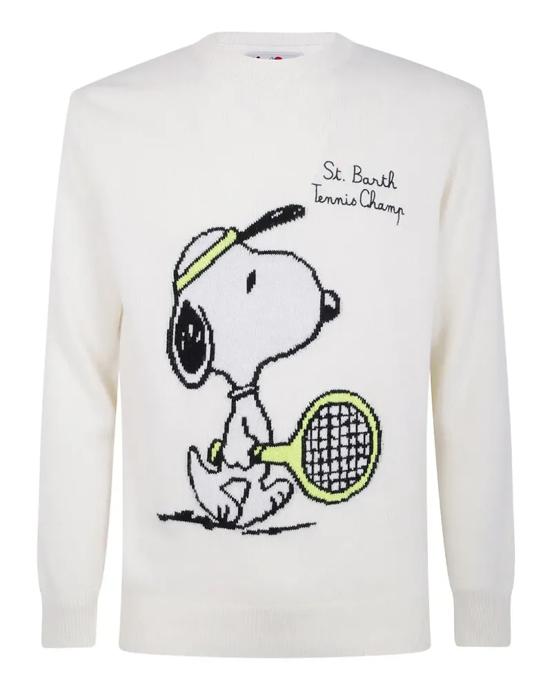 MC2 Saint Barth Snoopy tennis graphic crew-neck sweatershirt - Nude Nude