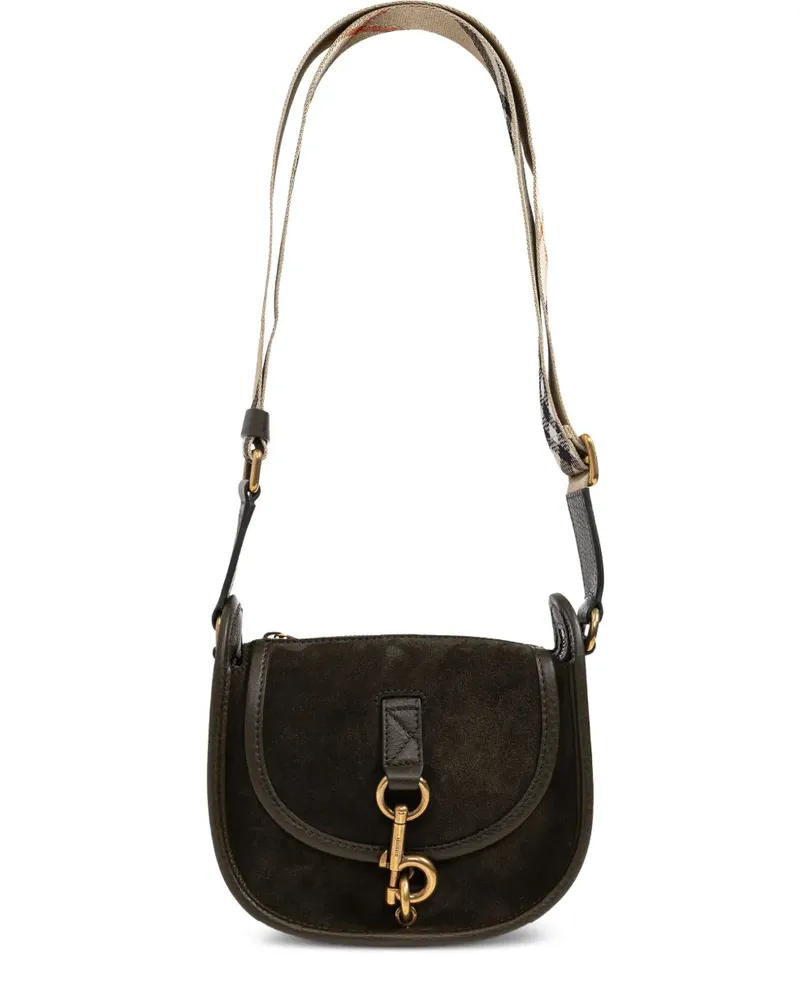 Burberry Mini B Clip Umhängetasche mit Haken - Grün Grün