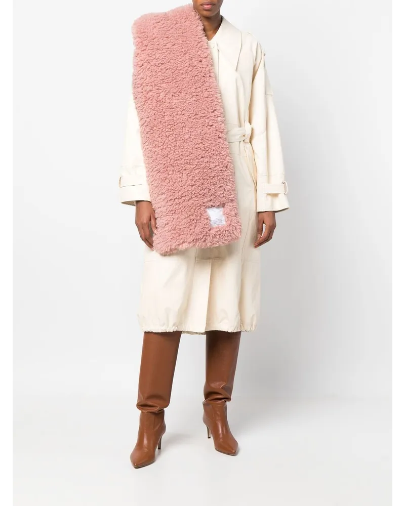 Rokh Schal aus Faux Fur - Rosa Rosa