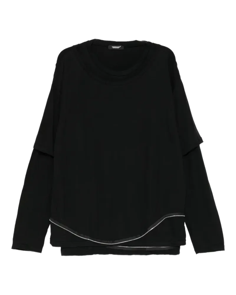 Undercover T-Shirt im Layering-Look - Schwarz Schwarz