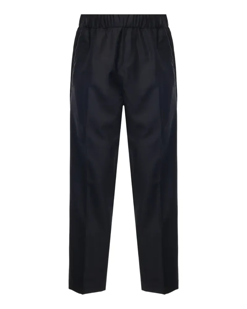 Giuliano Galiano Noak elasticated-waistband pressed-crease trousers - Schwarz Schwarz