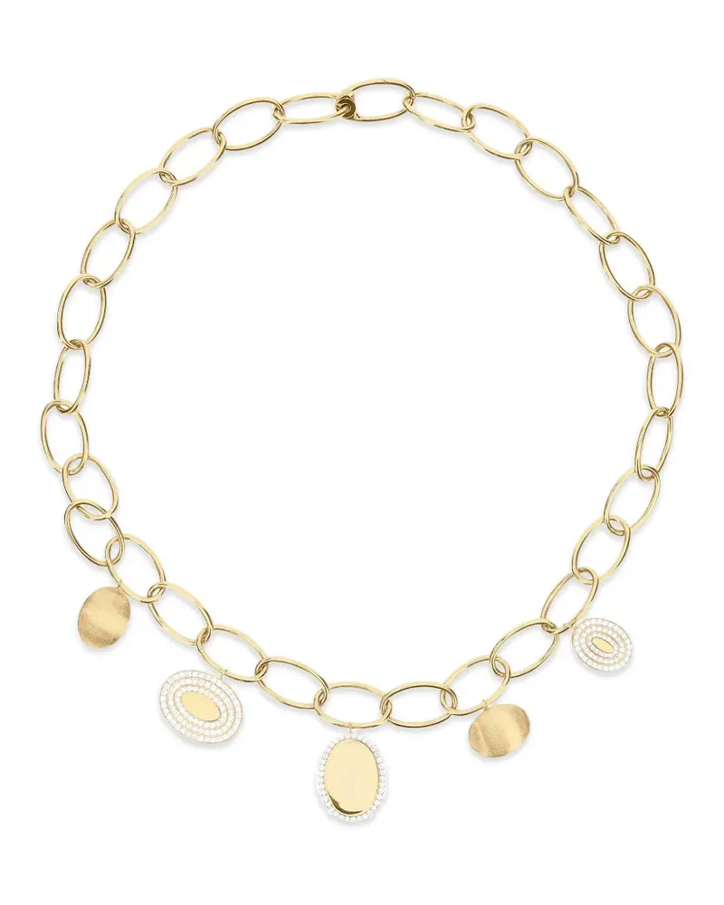 NANIS Boules Gliederhalskette mit Diamant - Gold Gold