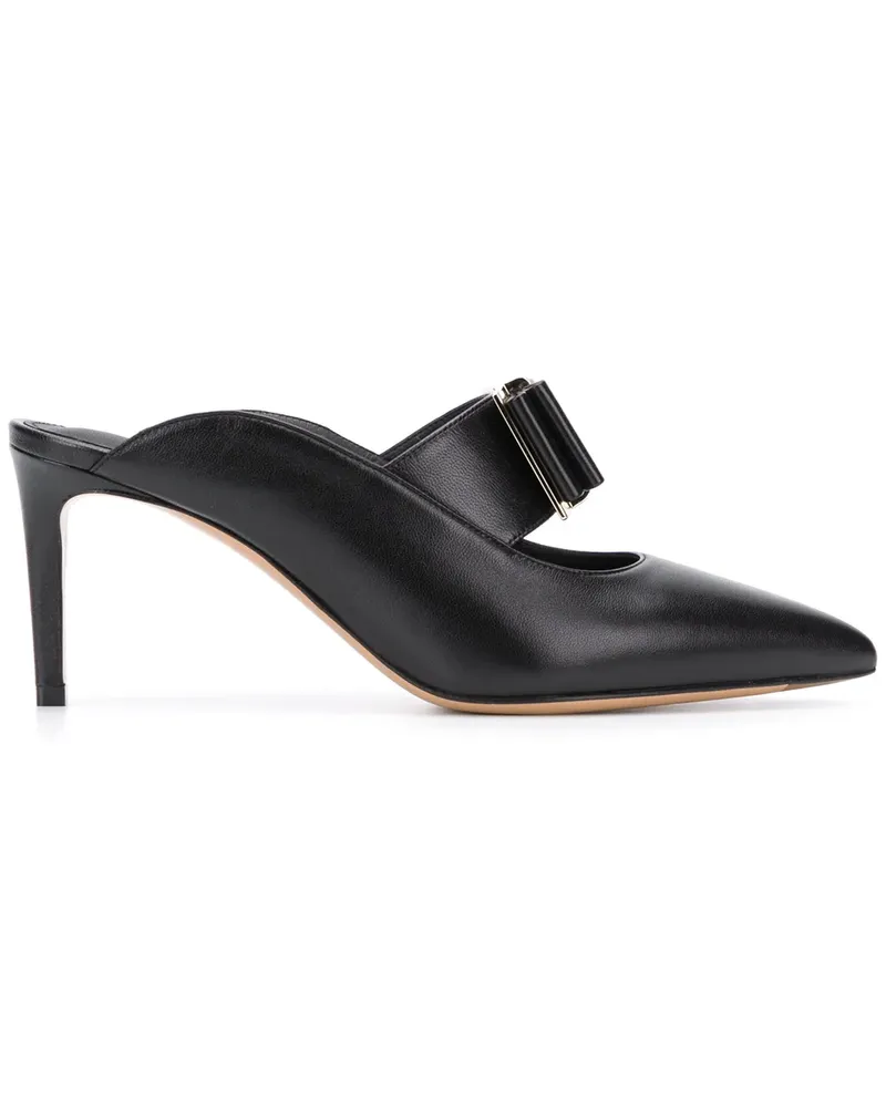 Ferragamo Mules mit Vara-Schleife, 80mm - Schwarz Schwarz