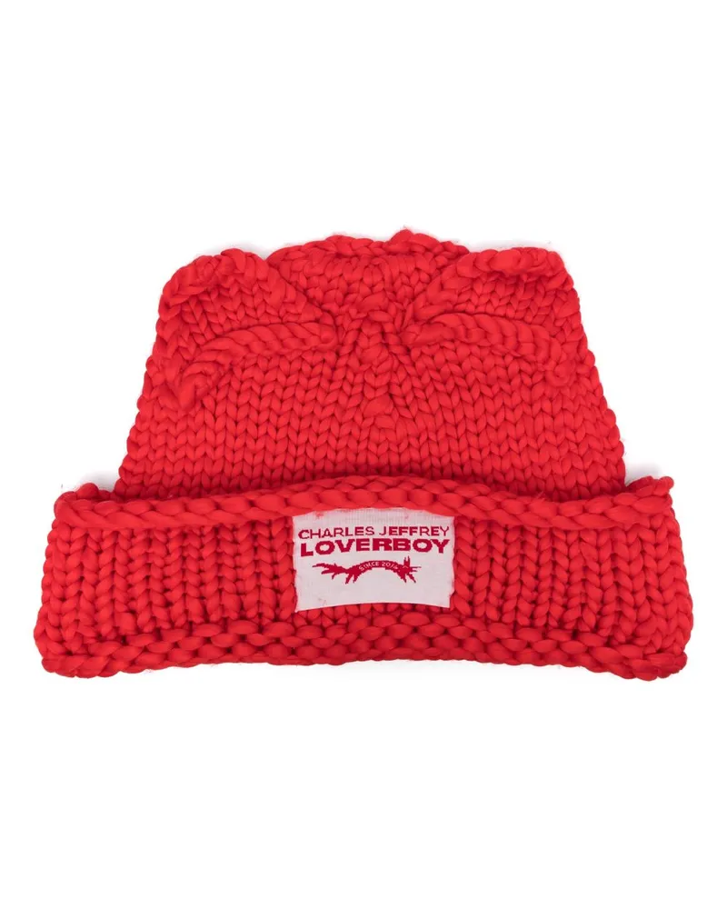 Charles Jeffrey Loverboy Supa Massive Beanie - Rot Rot