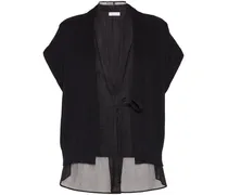 Cardigan mit Monili-Detail - Schwarz