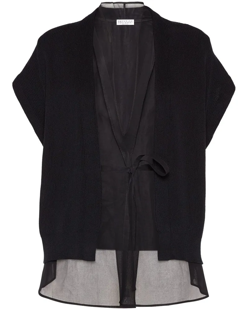 Brunello Cucinelli Cardigan mit Monili-Detail - Schwarz Schwarz