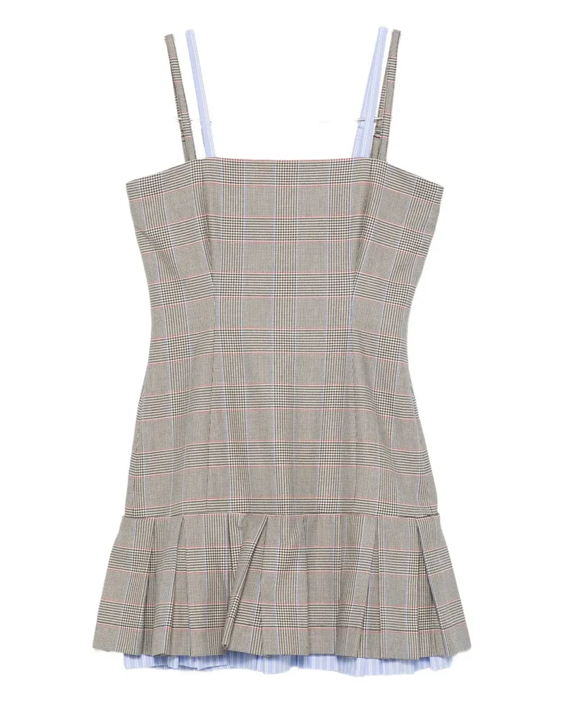Charles Jeffrey Loverboy Minikleid mit Karomuster - Nude Nude