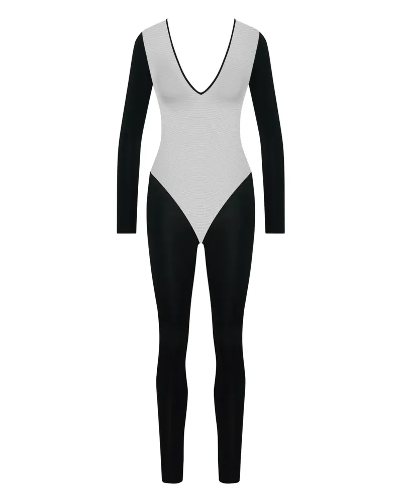 Maison Close Rückenfreier Pure Tentation Catsuit - Schwarz Schwarz