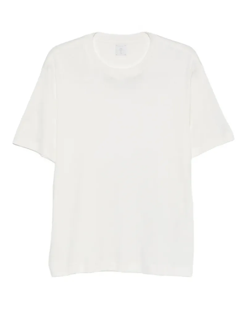 Eleventy T-Shirt mit Rundhalsausschnitt - Weiß Weiß