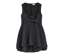 Ärmelloses Minikleid - Schwarz