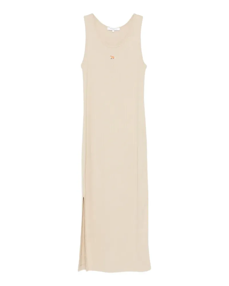 Kitsuné Trägerkleid mit Logo-Stickerei - Nude Nude