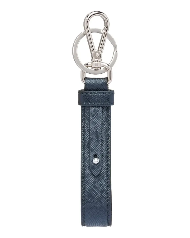 Prada Schlüsselanhänger mit Saffiano-Band - Blau Blau