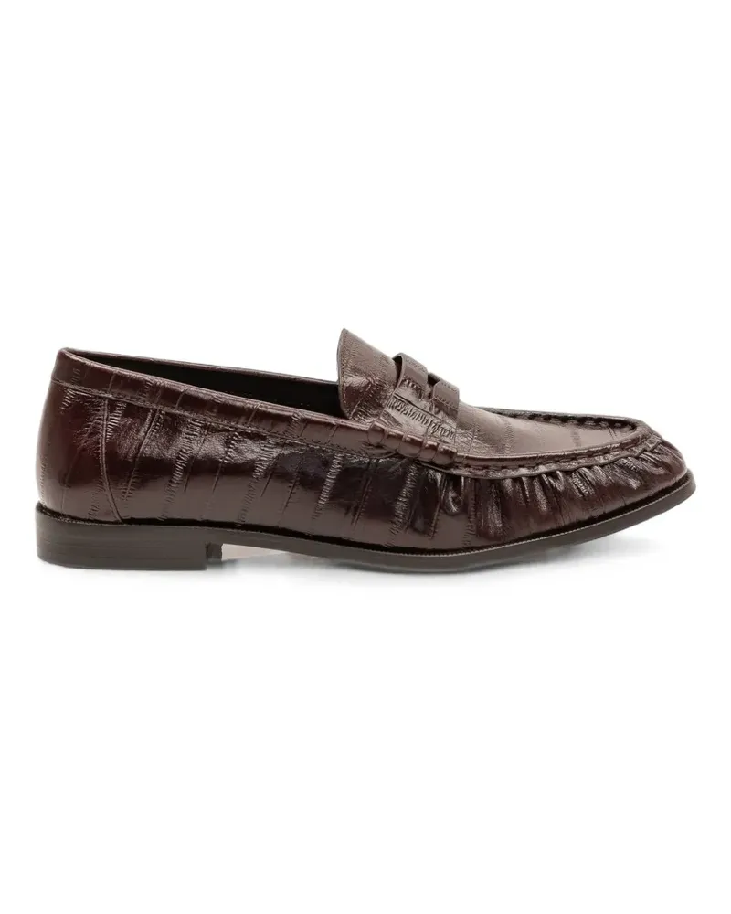 Jeffrey Campbell Stallone crocodile-effect loafers - Braun Braun