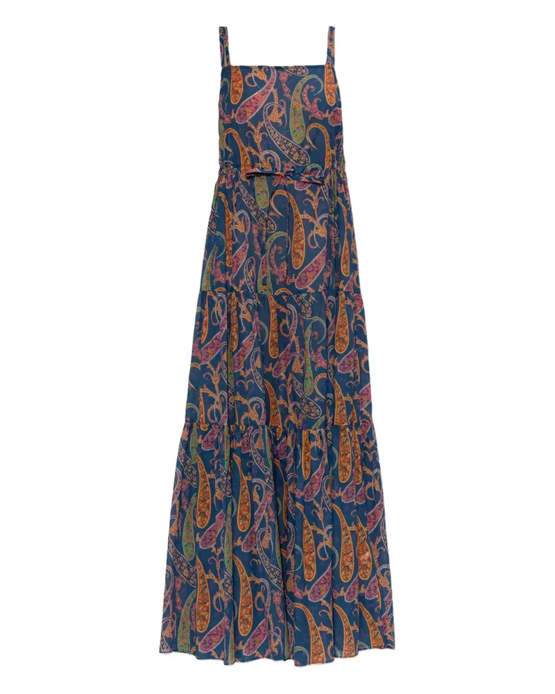 Etro paisley-pattern maxi dress - Blau Blau