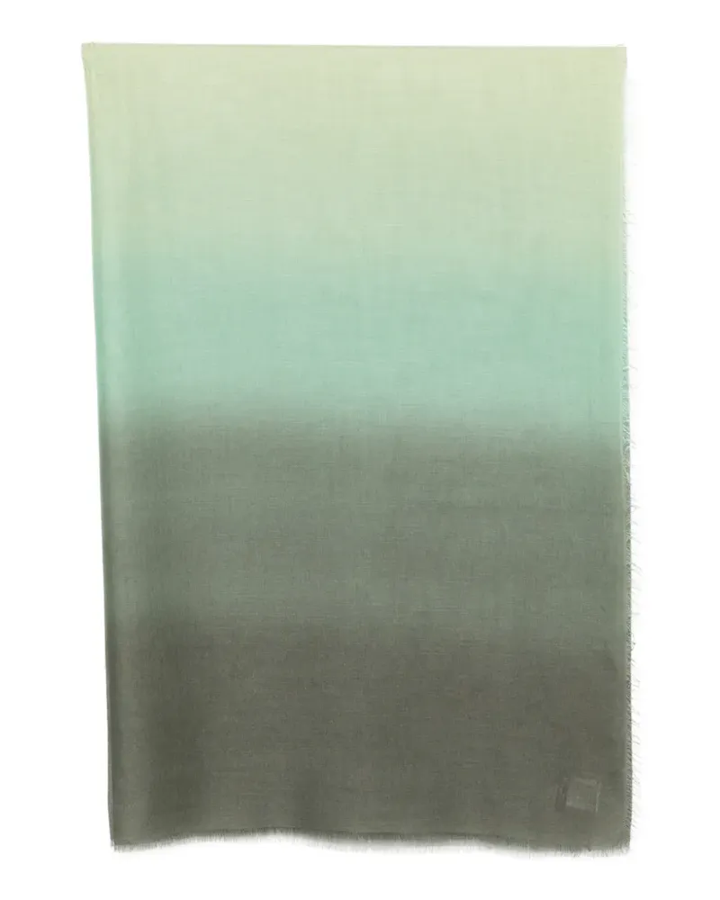 Faliero Sarti fringed dégradé scarf - Grün Grün