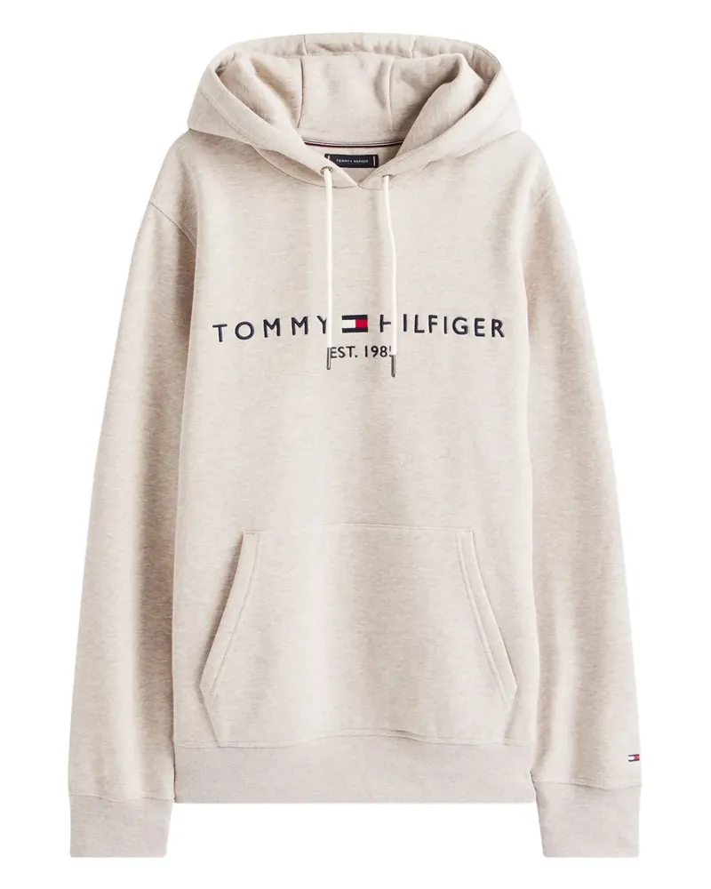 Tommy Hilfiger Hoodie mit Logo-Stickerei - Nude Nude