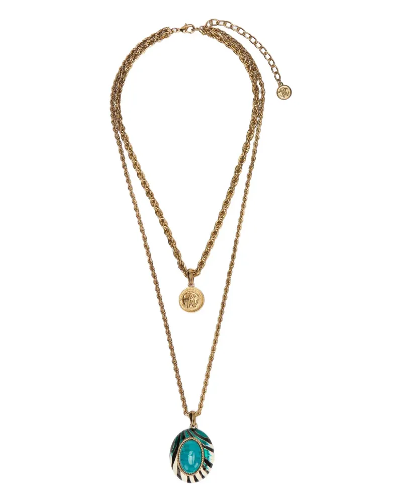 Roberto Cavalli Halskette mit Ray of Sea-Print - Gold Gold