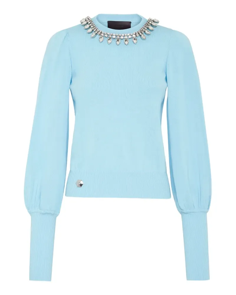 Philipp Plein Pullover mit Strass - Blau Blau