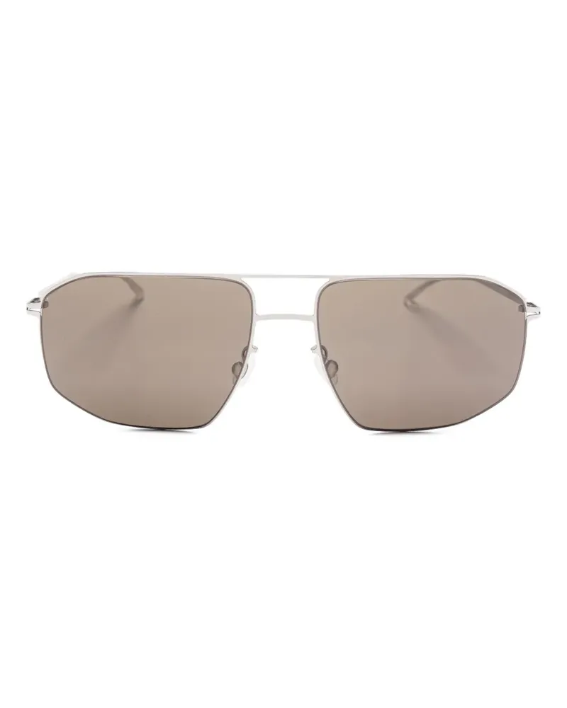 Mykita Sonnenbrille mit geometrischem Gestell - Grau Grau
