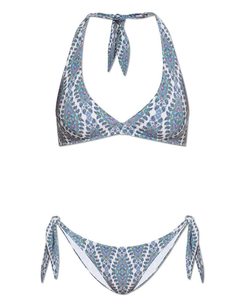 Etro Bikini mit Paisley-Print - Blau Blau