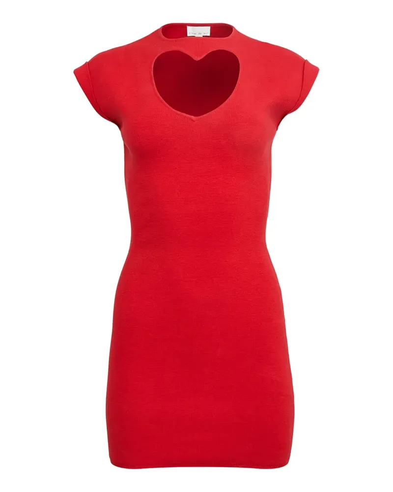Fleur Du Mal Matchmaker heart cutout dress - Rot Rot