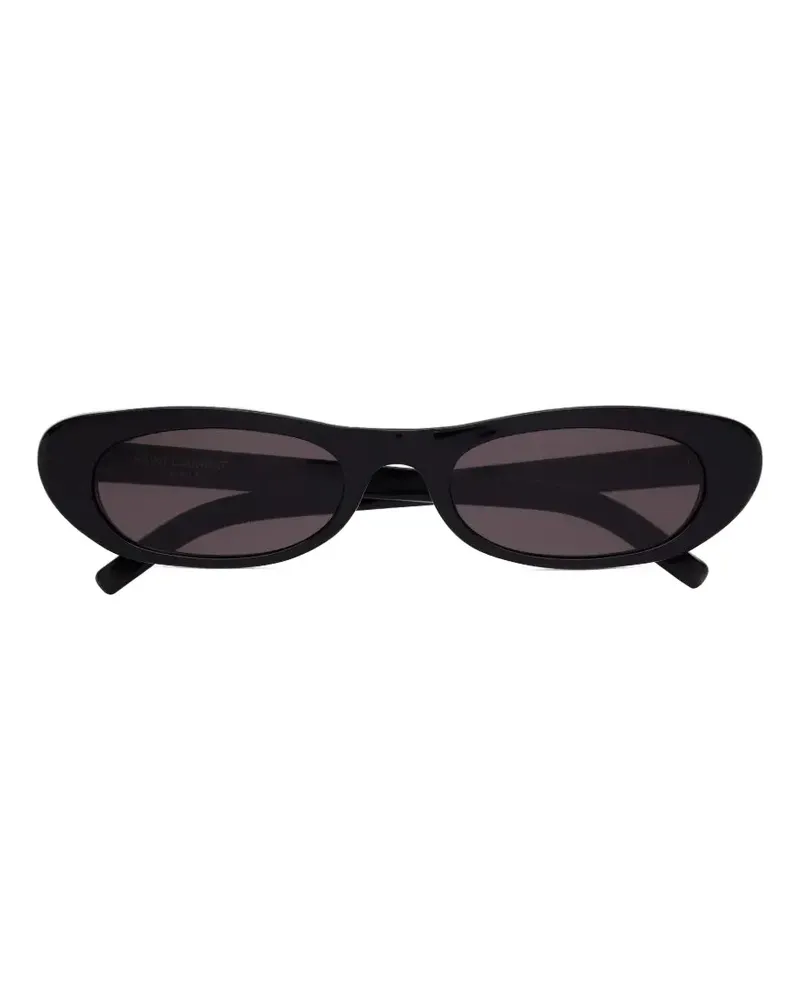 Saint Laurent SL 557 Shade oval-frame sunglasses - Schwarz Schwarz