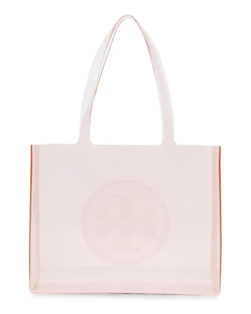 Tory Burch small Ella logo-embossed tote bag - Rosa Rosa