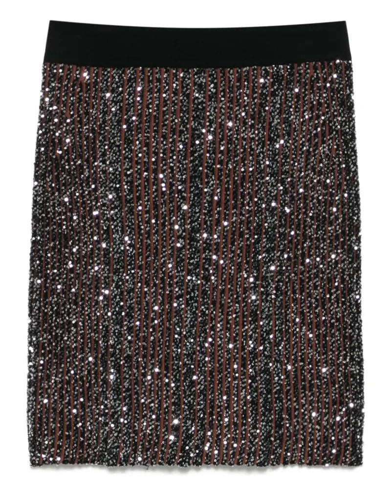 Missoni Minirock mit Pailletten - Schwarz Schwarz