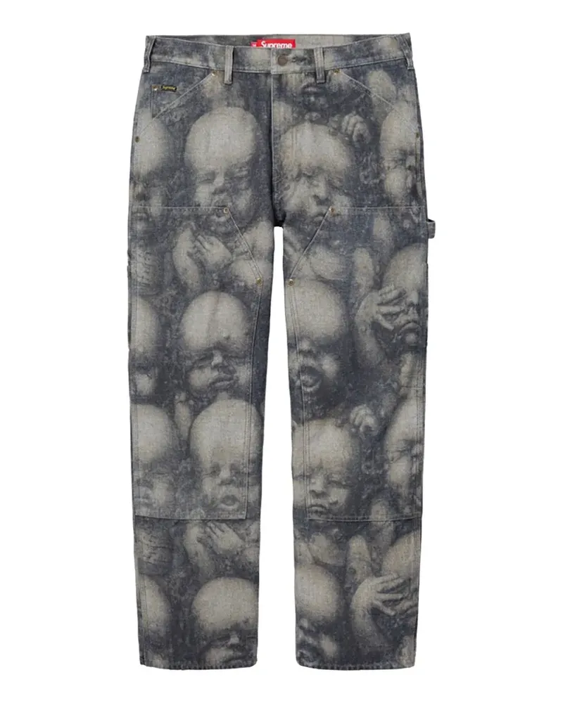Supreme Being H.R. Giger double-knee jeans - Grau Grau