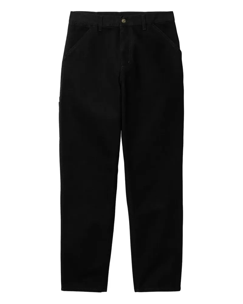 Carhartt WIP Single Knee Hose mit aufgesetzter Tasche - Schwarz Schwarz
