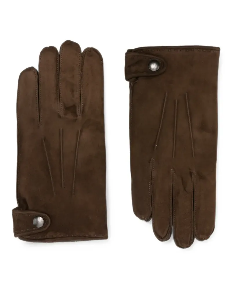 Orciani Shiver suede gloves - Braun Braun