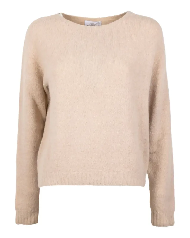 Vicario Cinque fine-knit round-neck sweater - Nude Nude