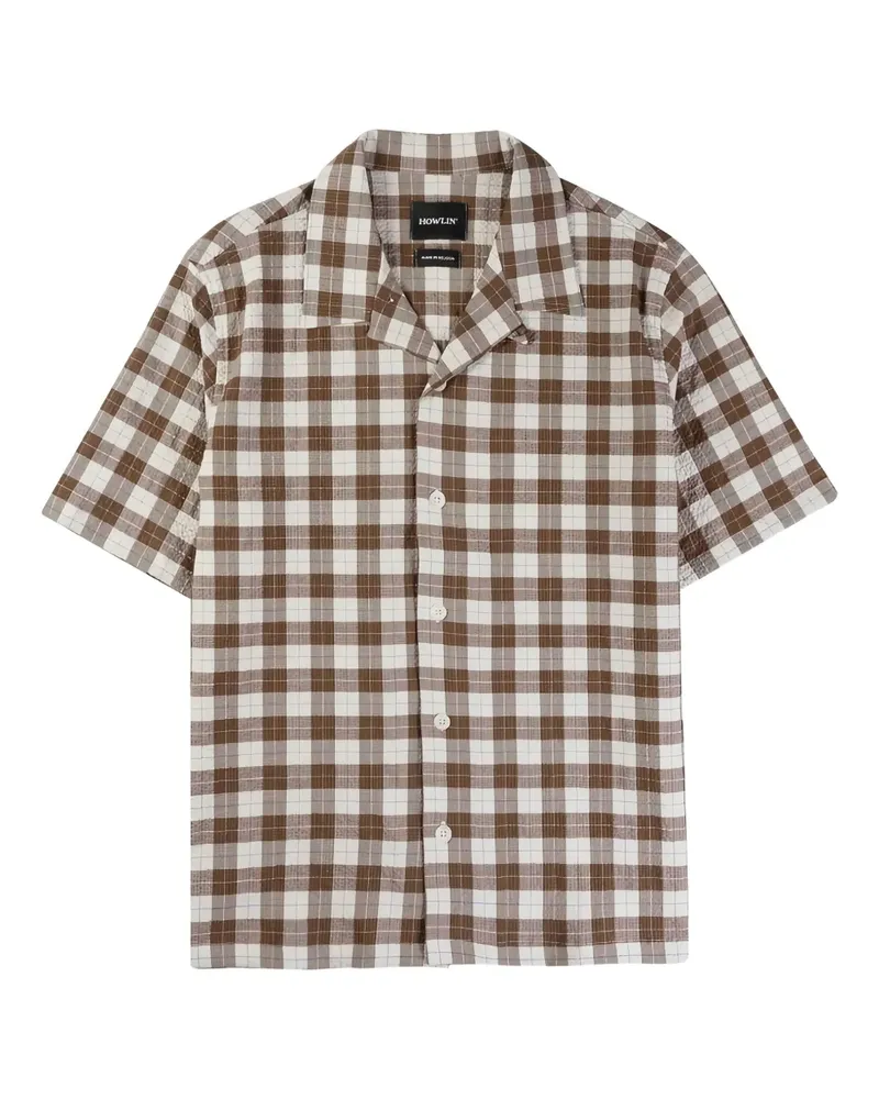 Howlin' checked short-sleeve shirt - Braun Braun