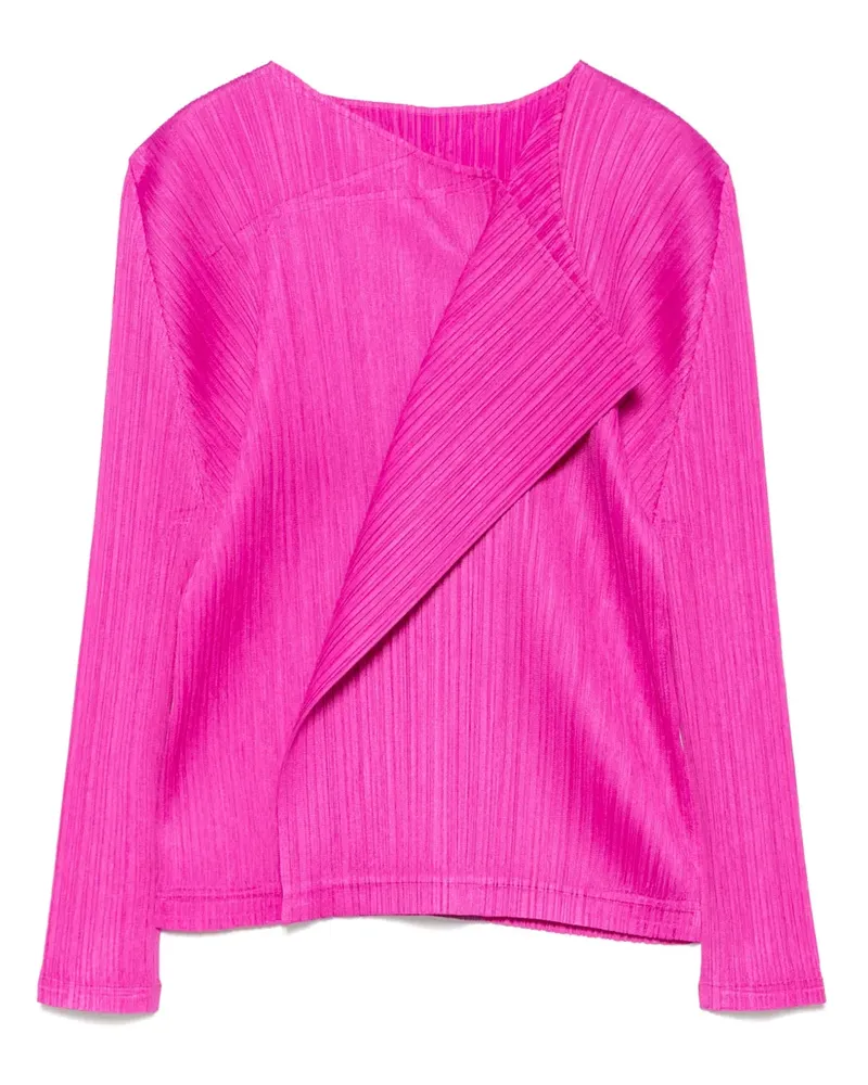 Issey Miyake Light Wave Bluse - Rosa Rosa