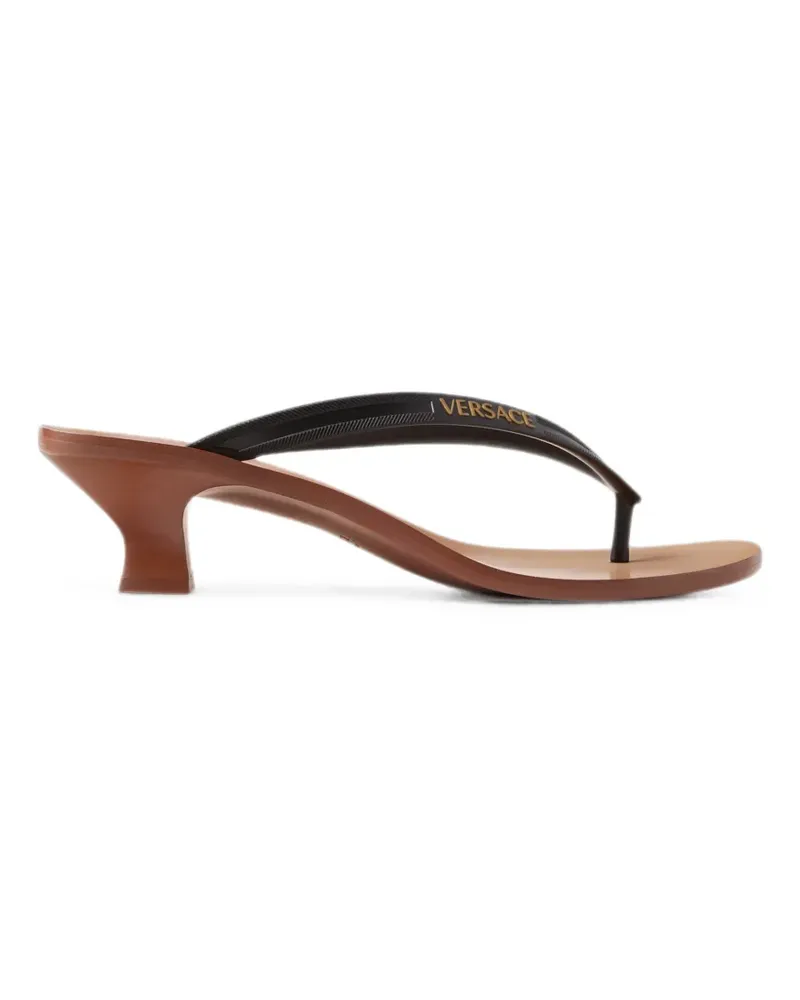 Versace Sophie rubber thong sandals 40mm - Schwarz Schwarz