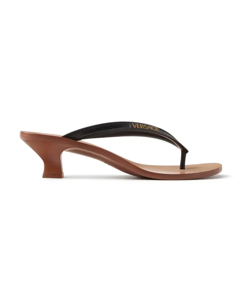 Versace Sophie rubber thong sandals 40mm - Schwarz Schwarz