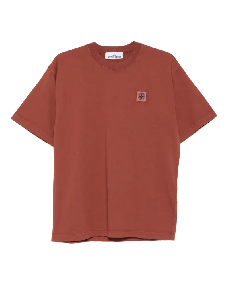 Stone Island patch T-shirt - Orange Orange