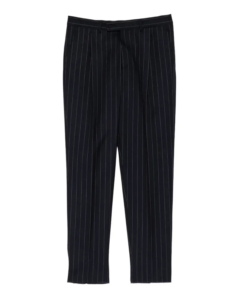 Caruso pinstripe pleated trousers - Blau Blau