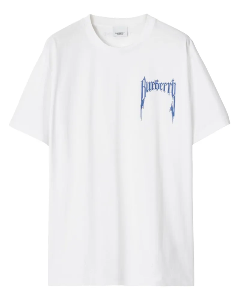 Burberry T-Shirt mit Logo-Print - Weiß Weiß
