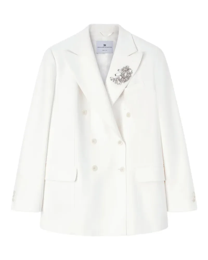 Ermanno Scervino embellished double-breasted blazer - Weiß Weiß