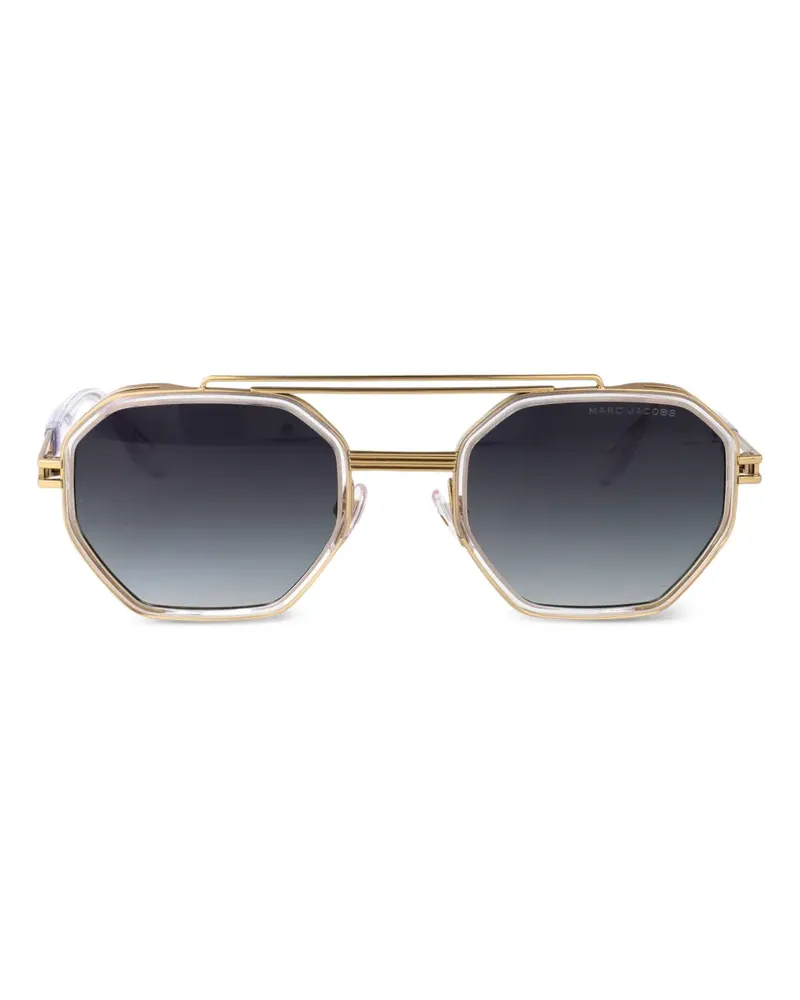 Marc Jacobs Sonnenbrille mit geometrischem Gestell - Gold Gold