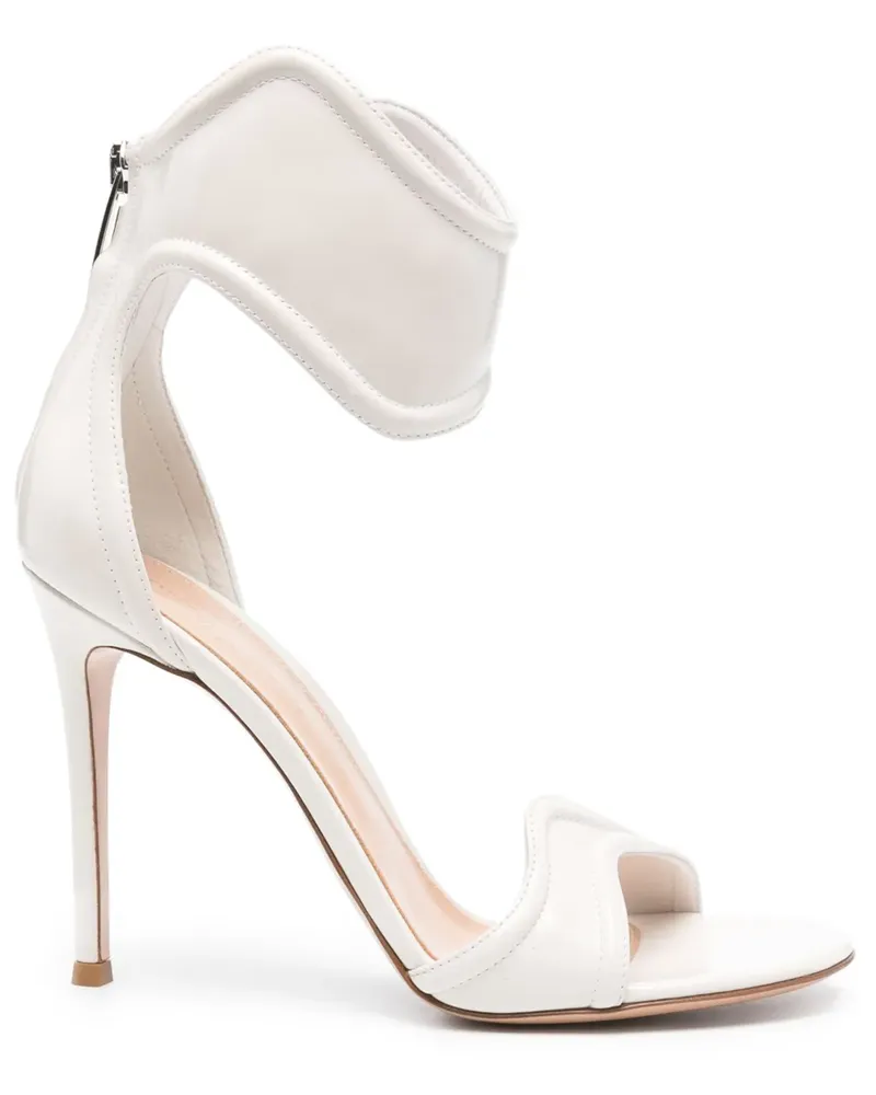 Gianvito Rossi Lucrezia Sandalen 110mm - Weiß Weiß