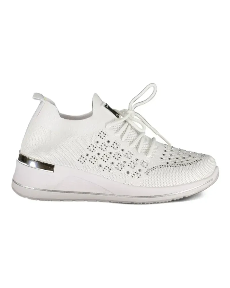 Laura Biagiotti Sneakers mit Kristallen - Weiß Weiß