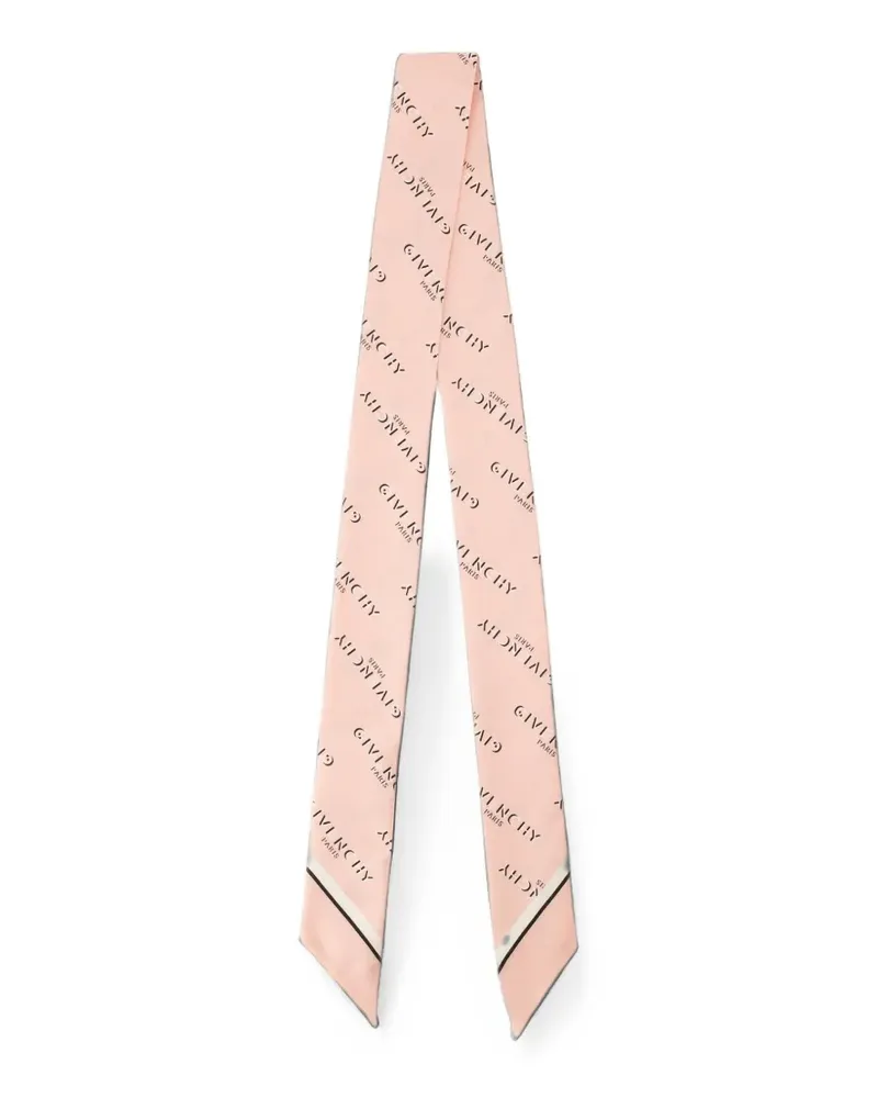 Givenchy Shadow Seidenschal mit Logo-Print - Rosa Rosa